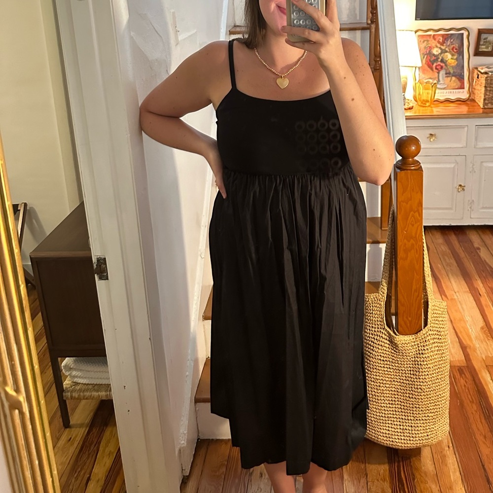 Old Navy Black Midi Dress